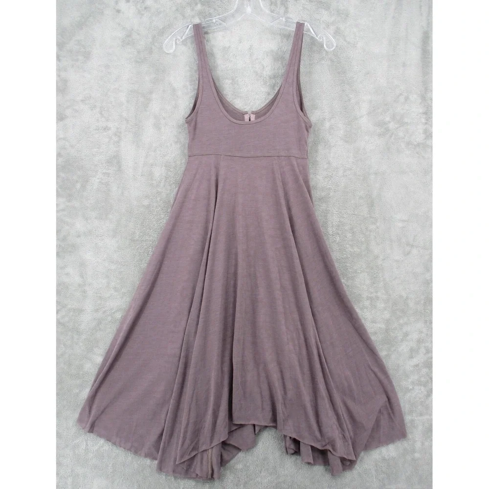Free People Dress Womens Size XS Animal Print Hook & Eye Babydoll Asymmetric